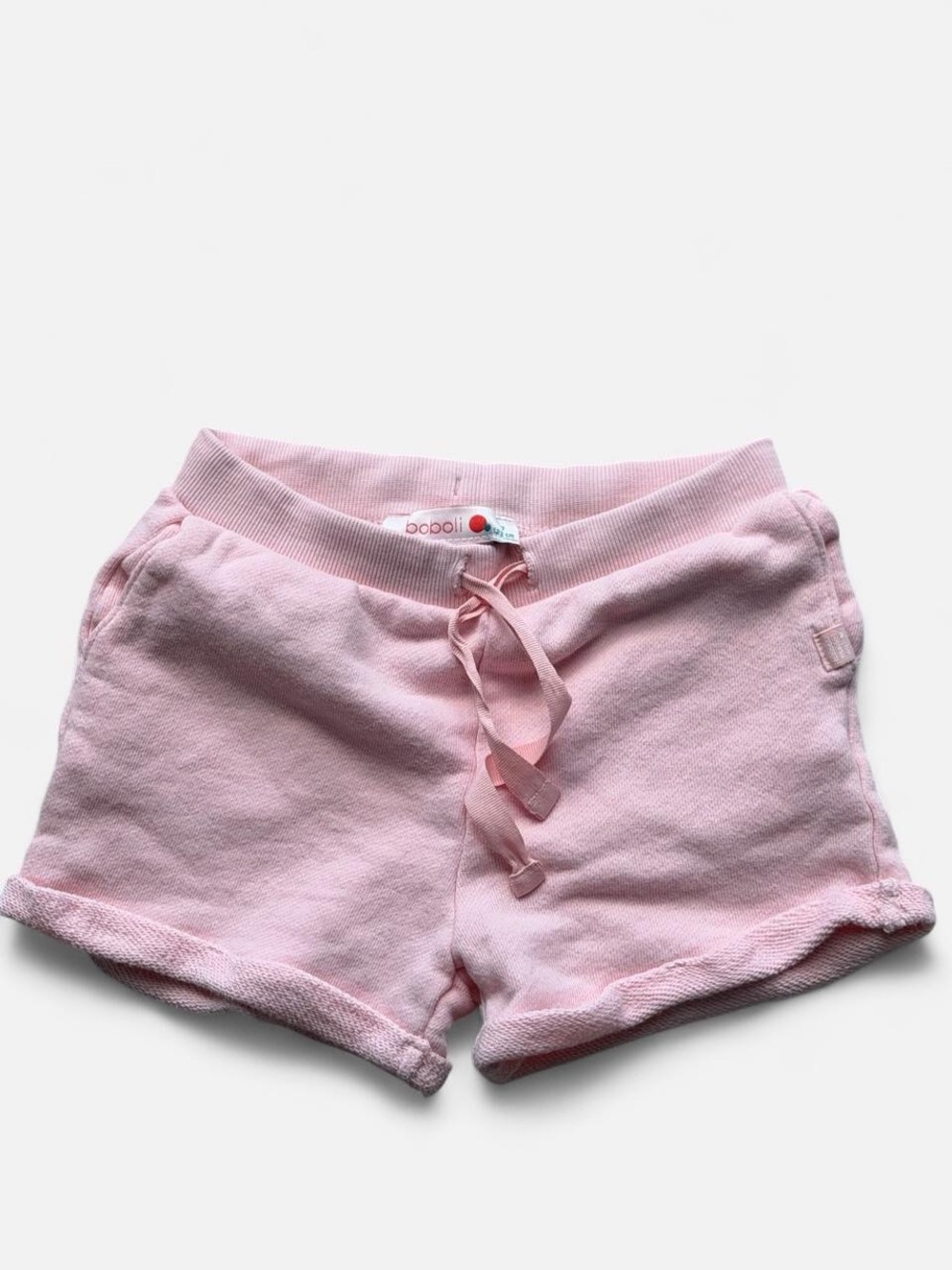 Boboli Girls Pink French Terry Knit Shorts Size 7 122cm